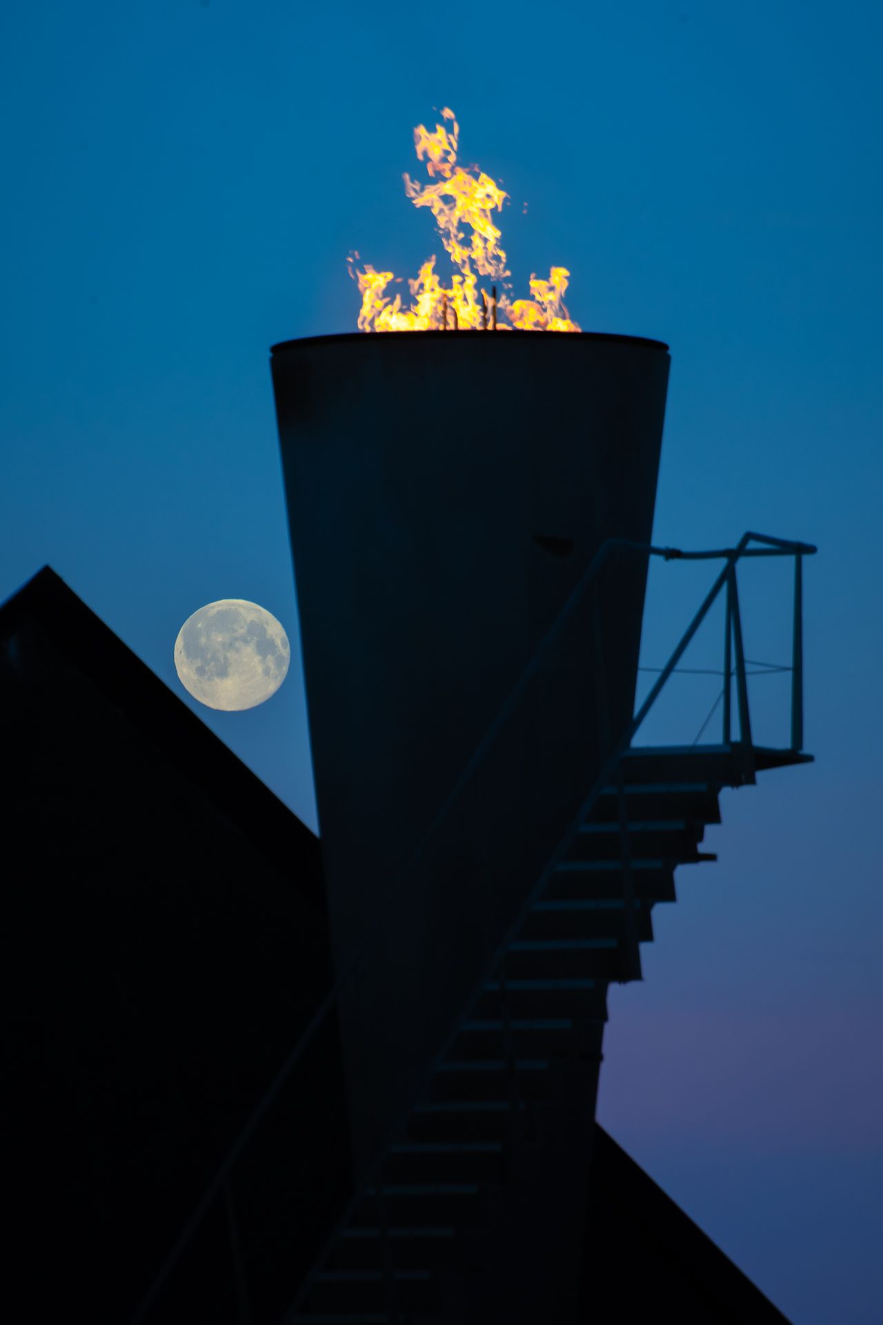 The Olympic flame