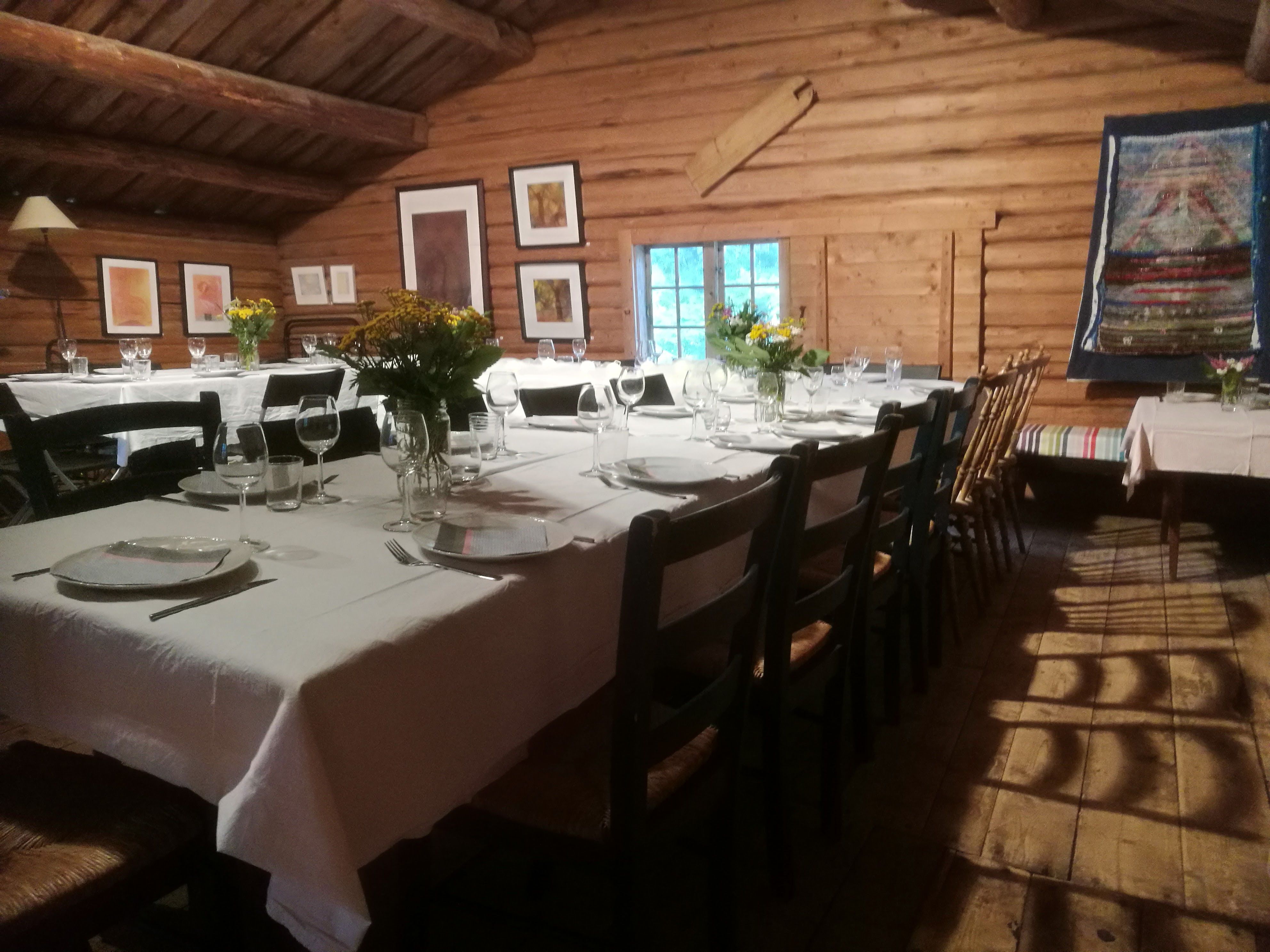 table with glasses