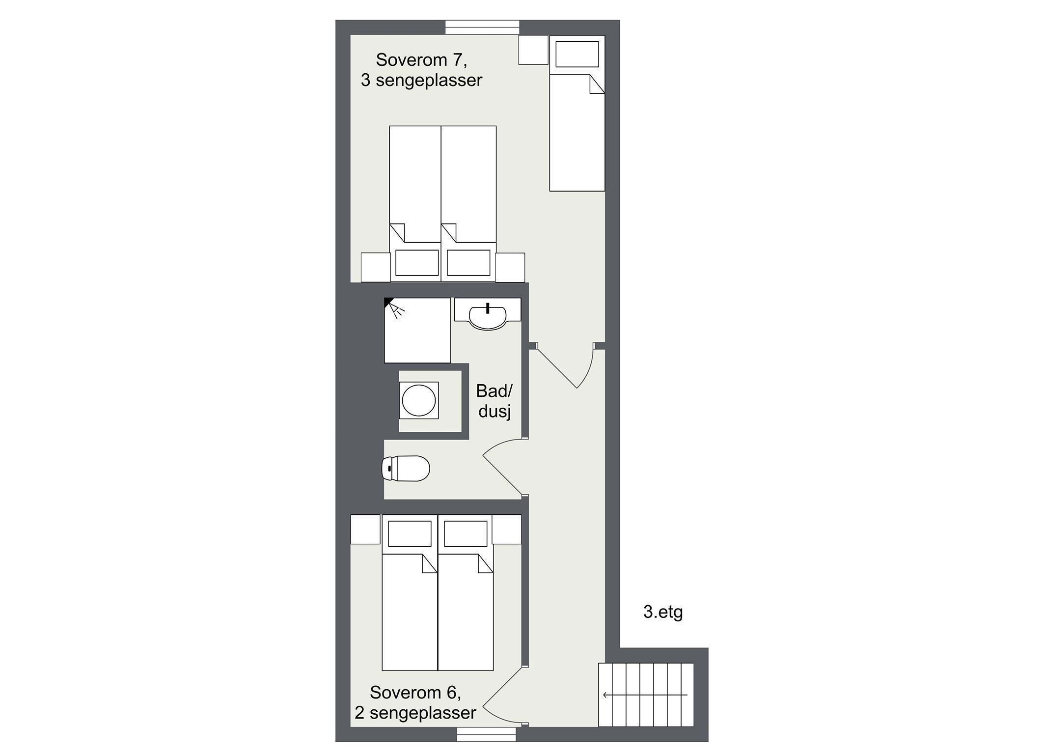 Floor plan Hafjell Gard main house