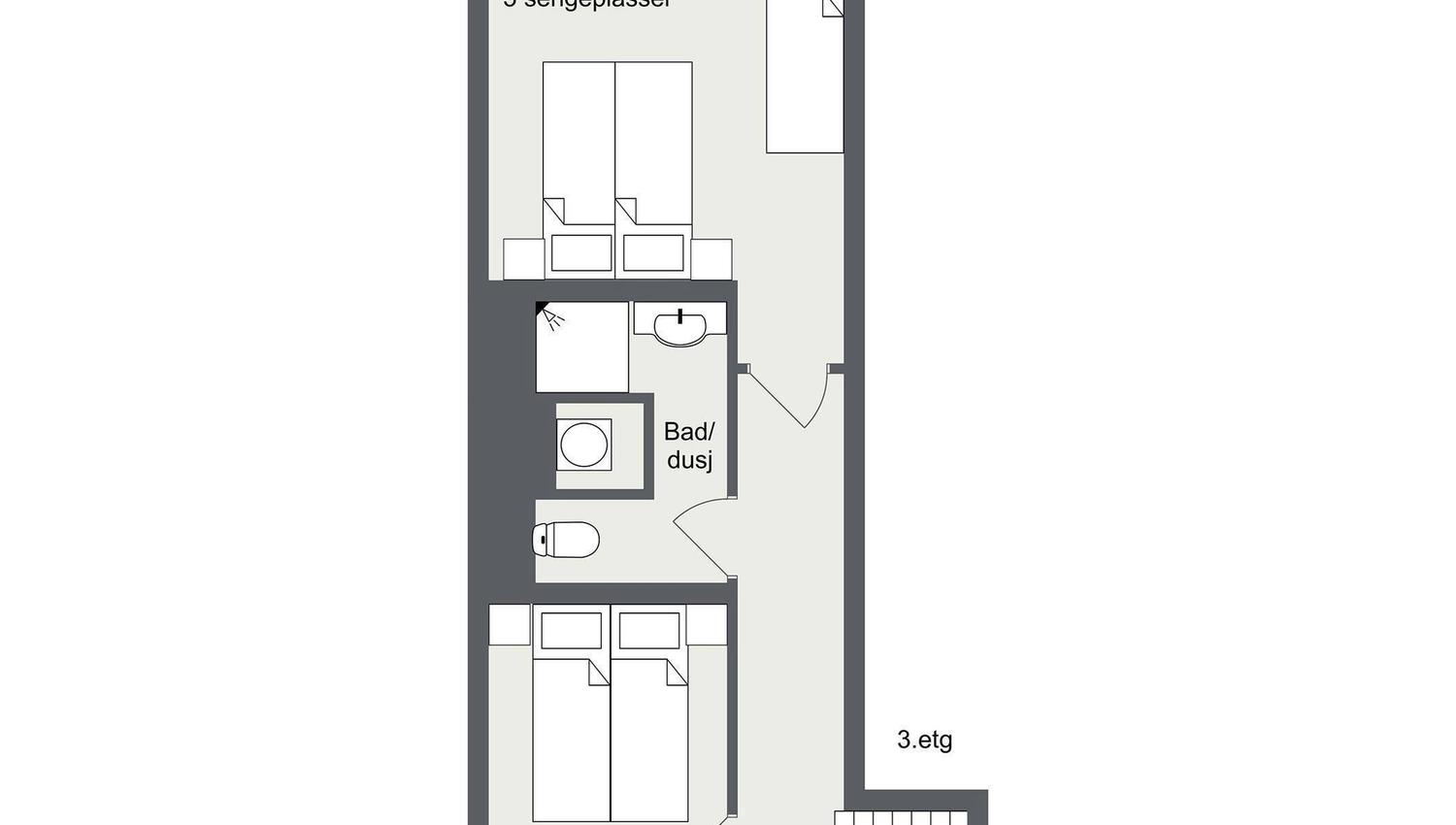 Floor plan Hafjell Gard main house