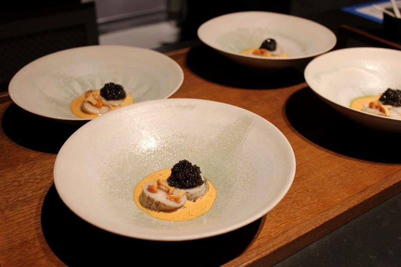 delicate and colorful dishes 