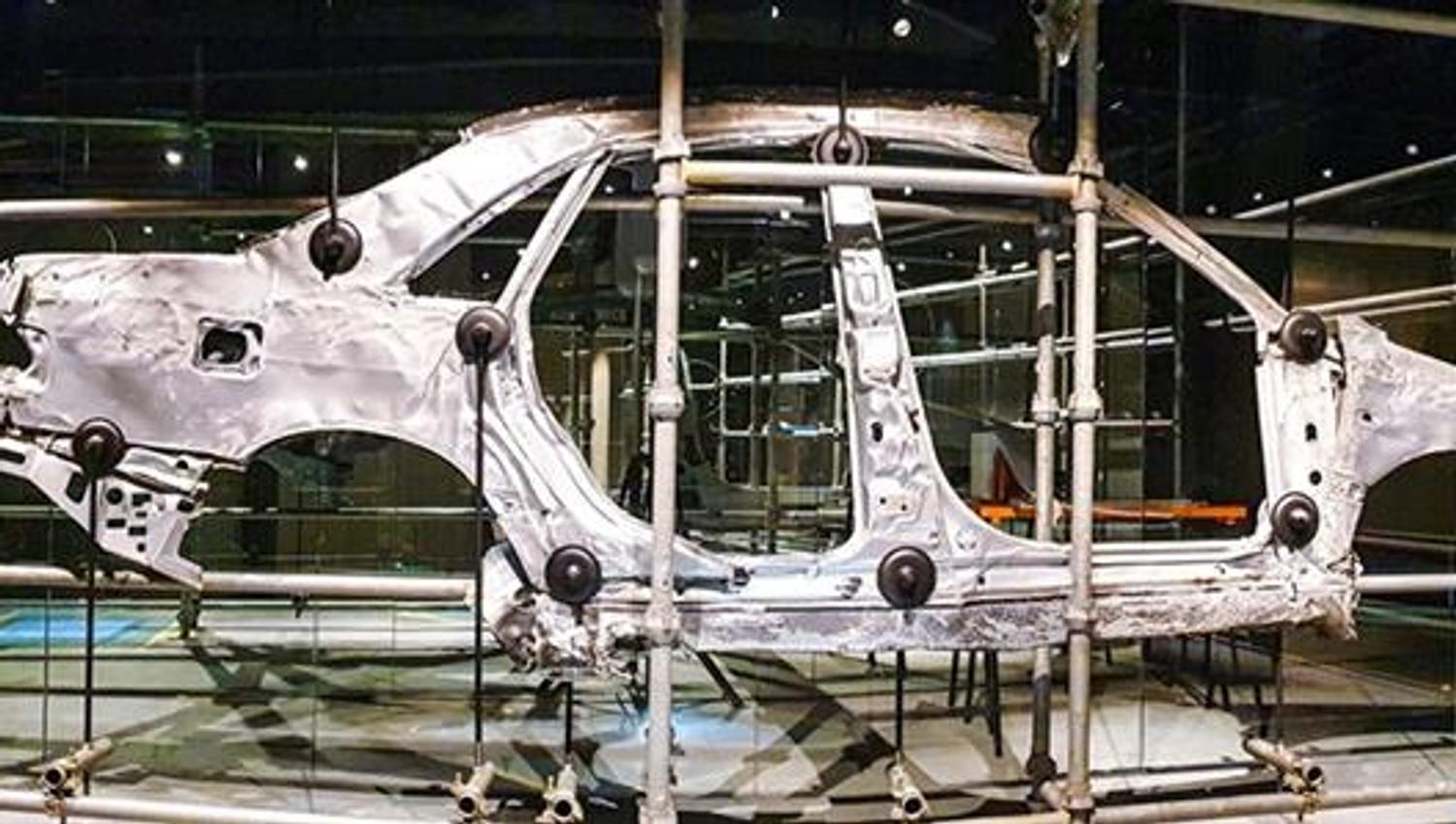 An aluminum car