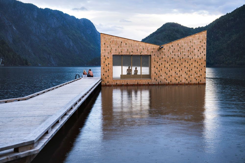 Soria Moria sauna at Dalen