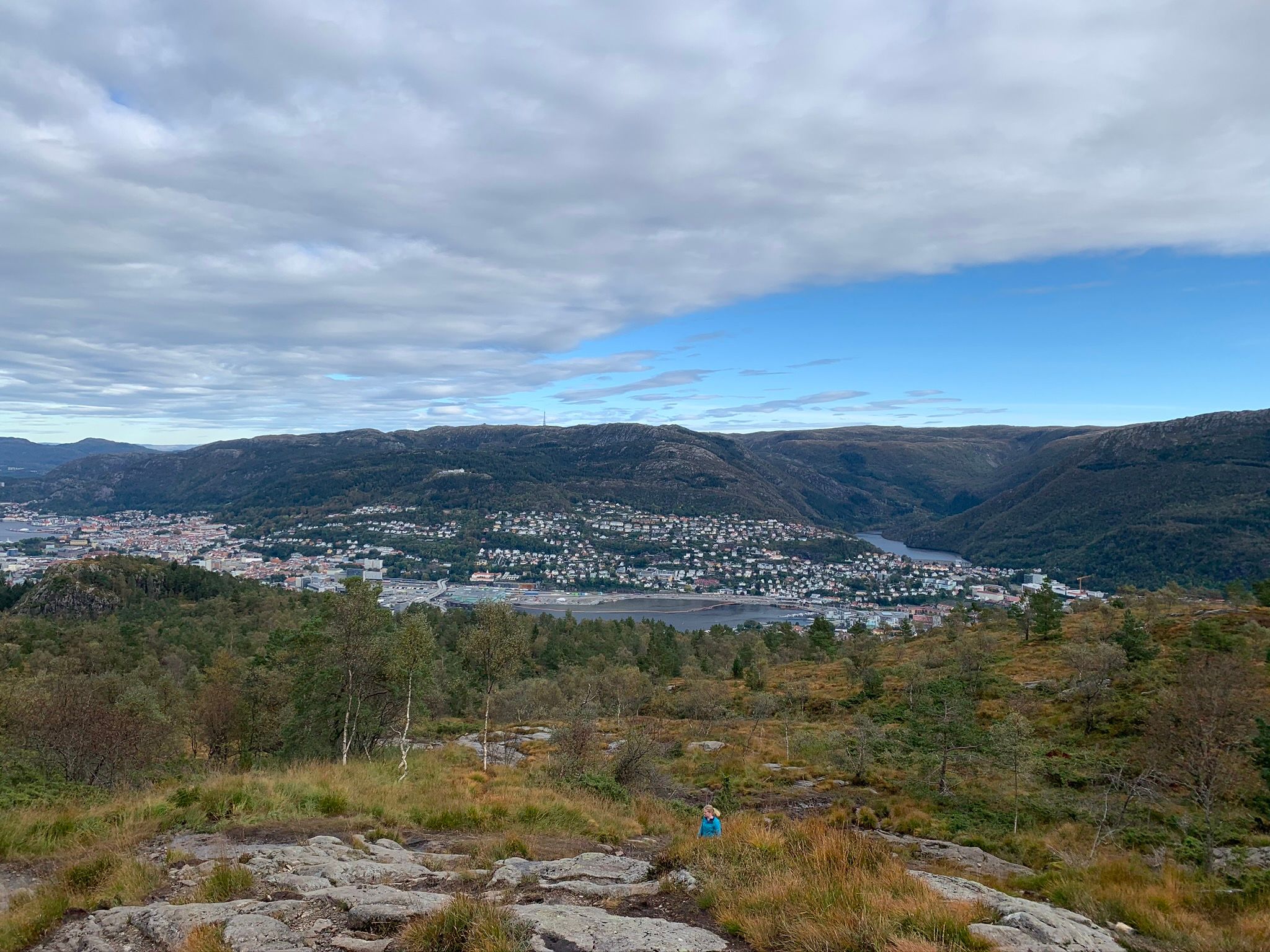Beautful view towards the city