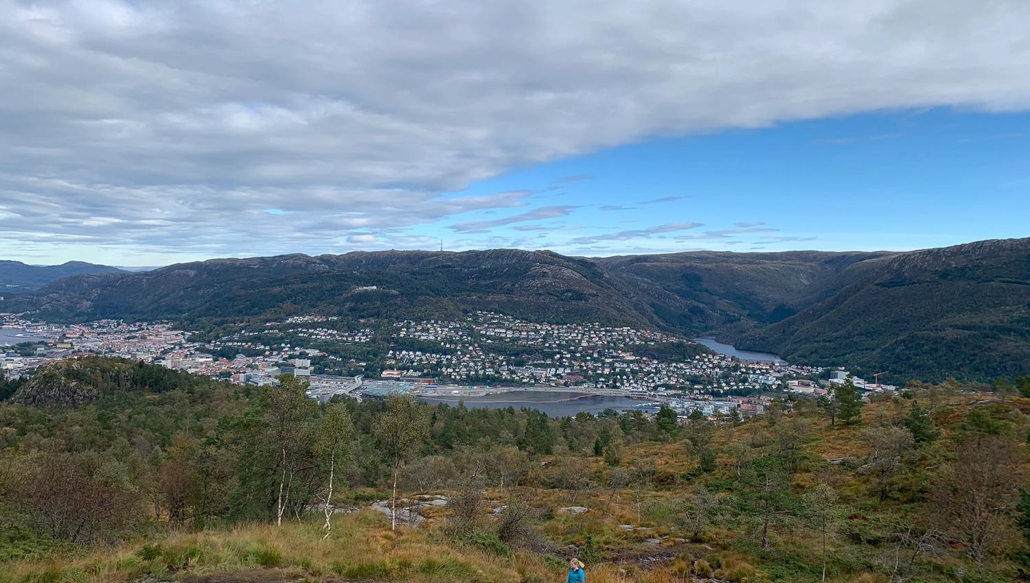 Beautful view towards the city