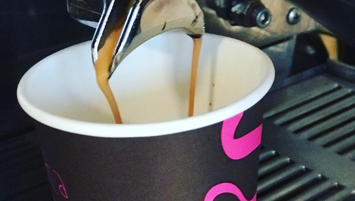 Coffee being made