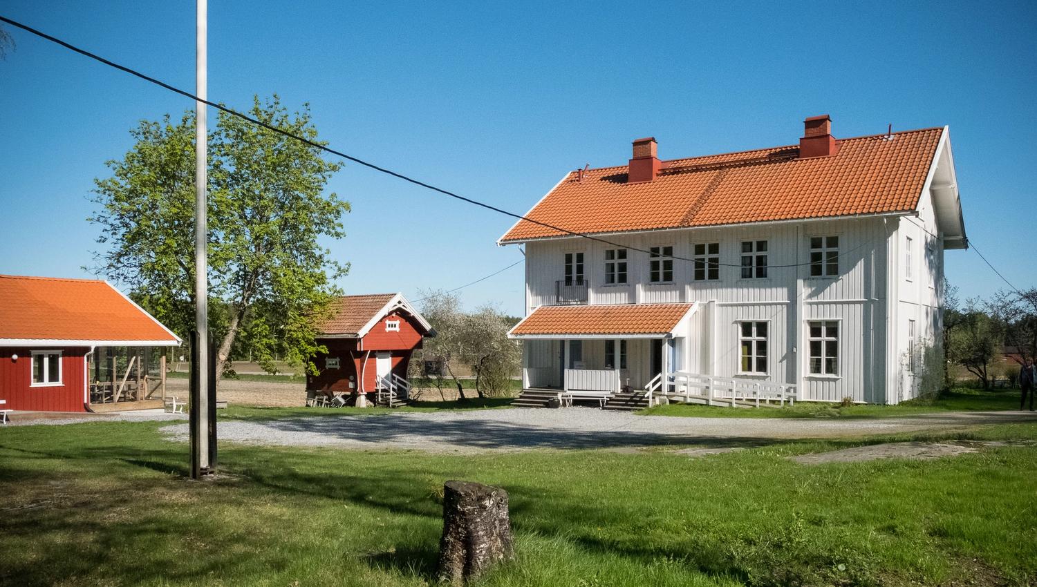 White old building