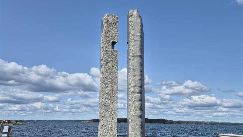 The Nesjar Monument in Helgeroa