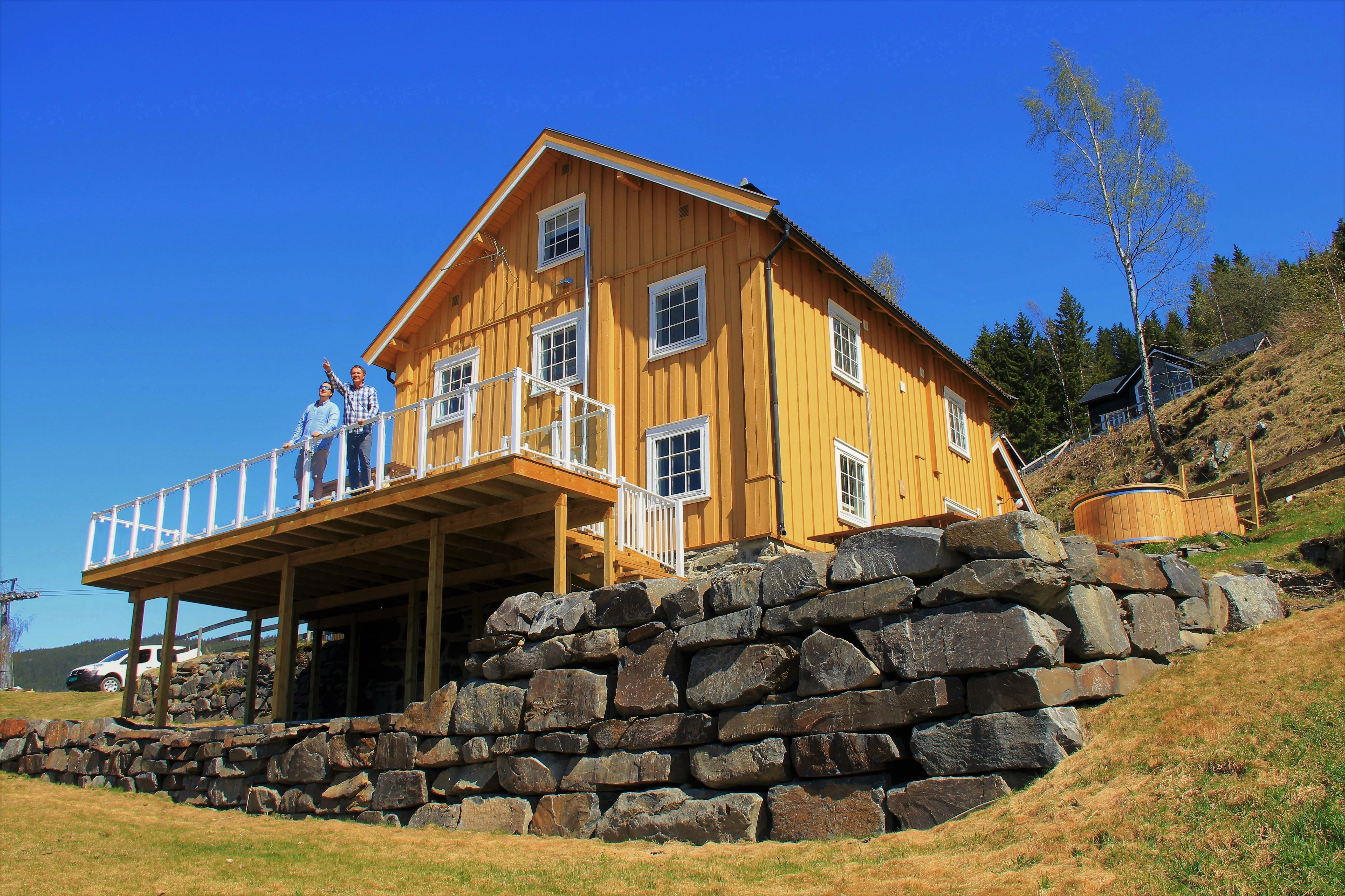 Hafjell farm in the summer