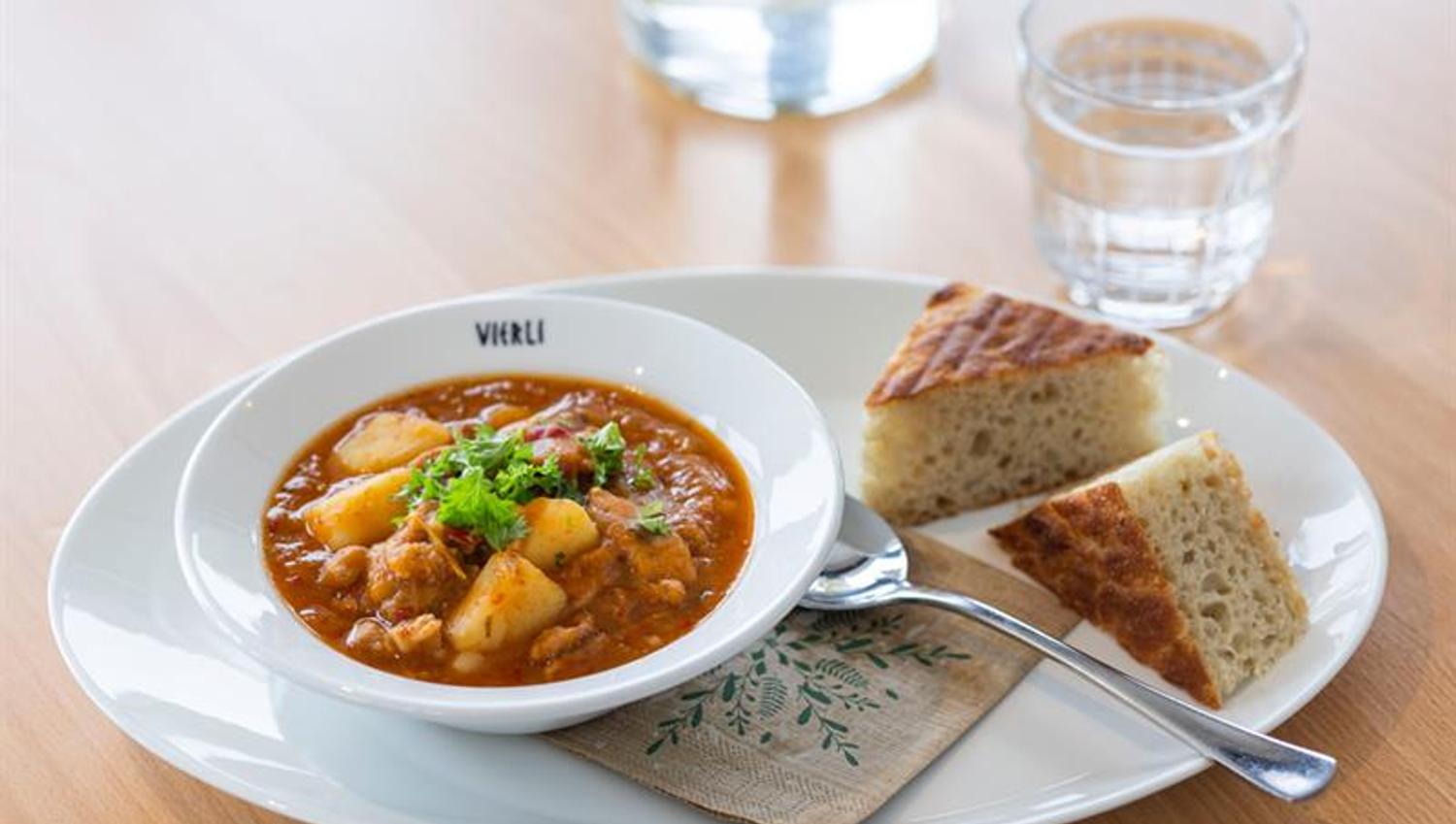 goulash at Vierli Kafeteria