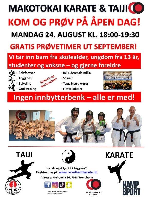 Open day at Trondheim Karateklubb
