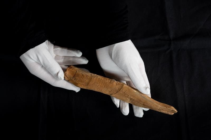 An object from the exhibition Below ground at Bryggens Museum