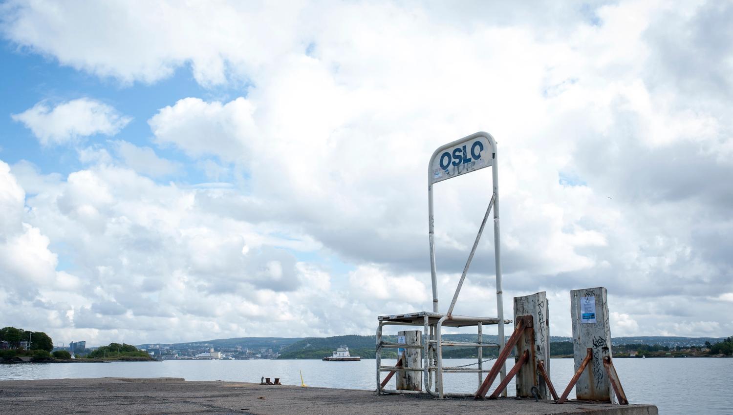 The Oslo sign at Huk