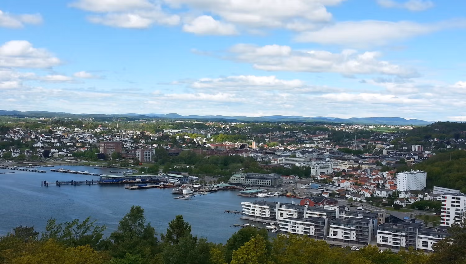 Overview of Sandefjord harbour