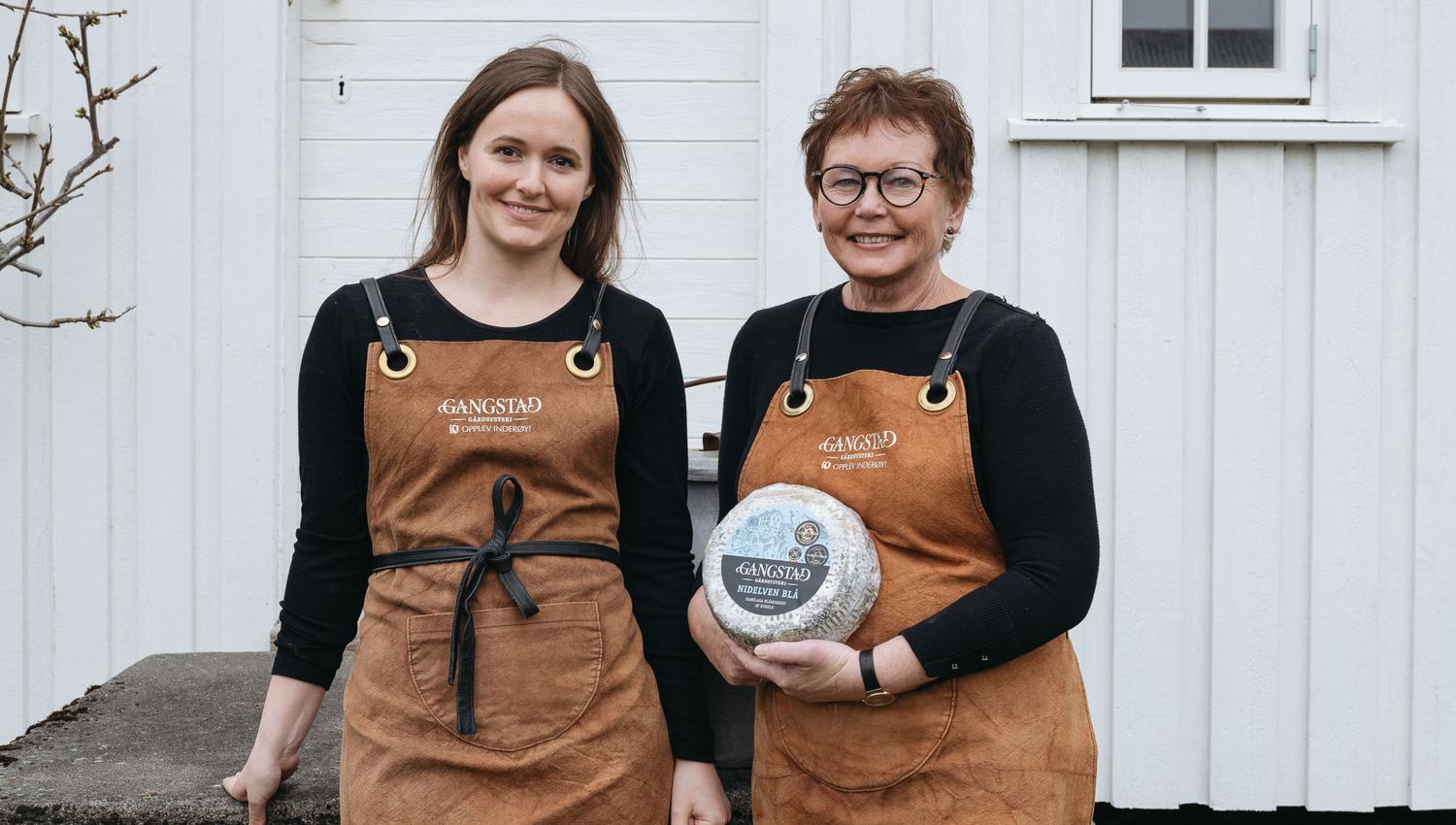 Astrid together with daughter-in-law Maren, the next generation of cheese maker at the farm