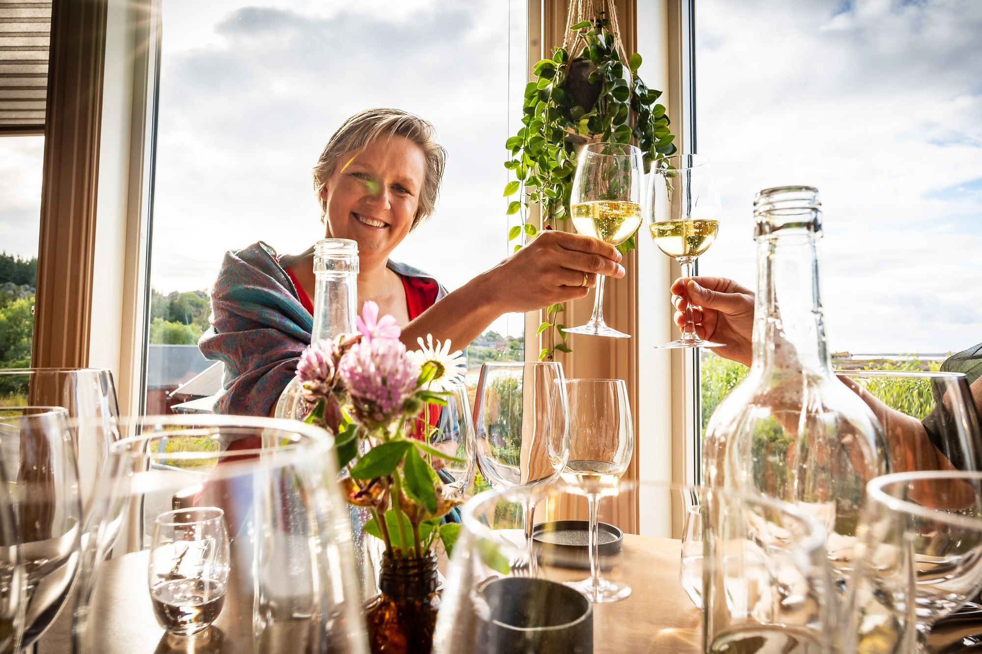 Restaurant med flott utsikt