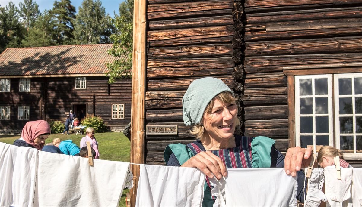 Eiktunet tradisjonell klesvask