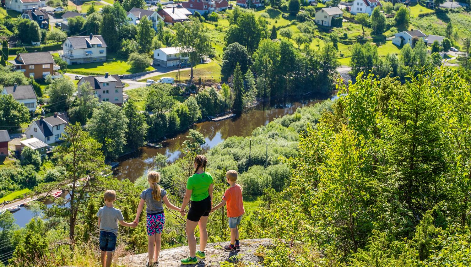 utsikt fra Ørje Fort