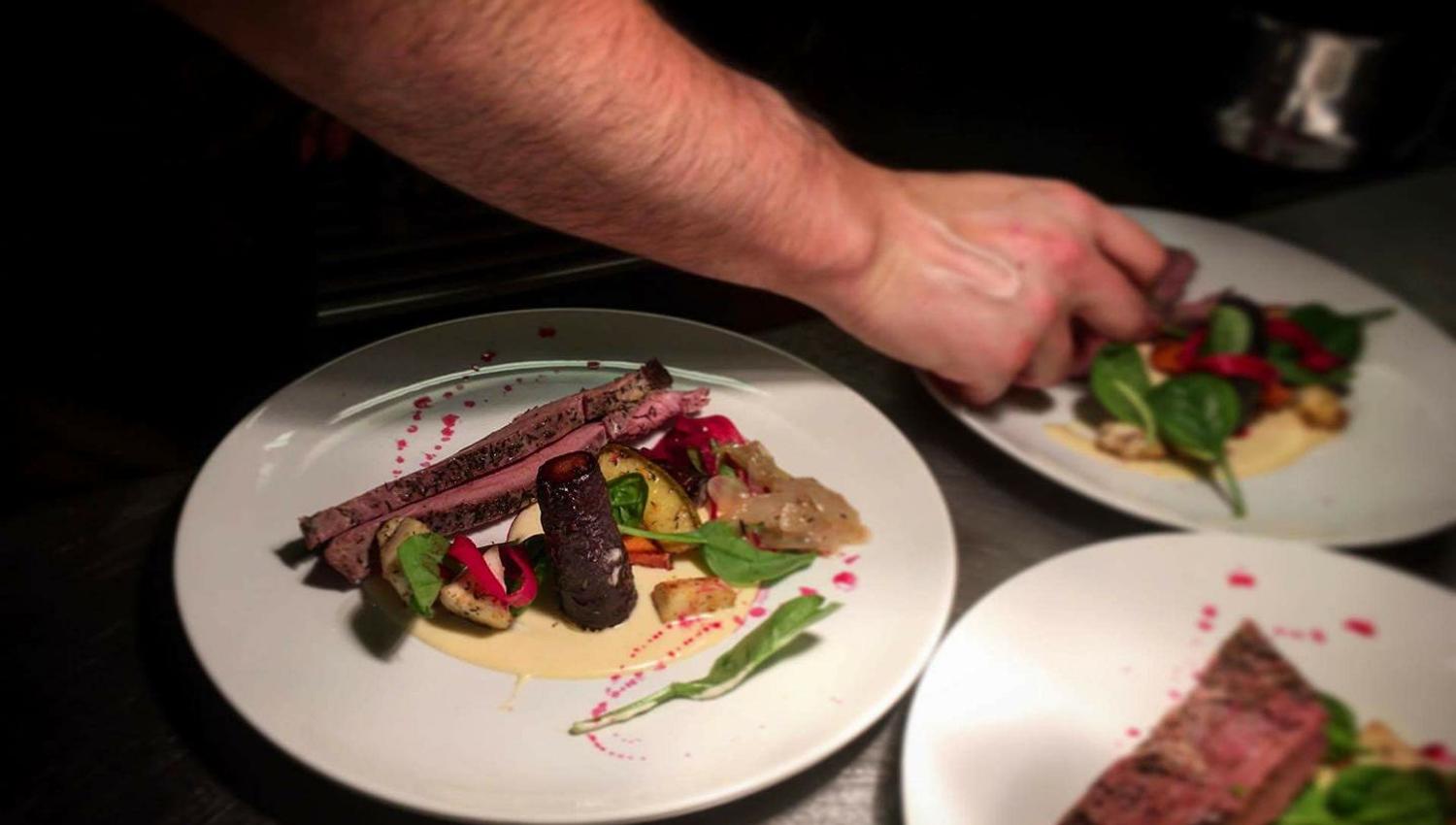 Neat dish on a plate