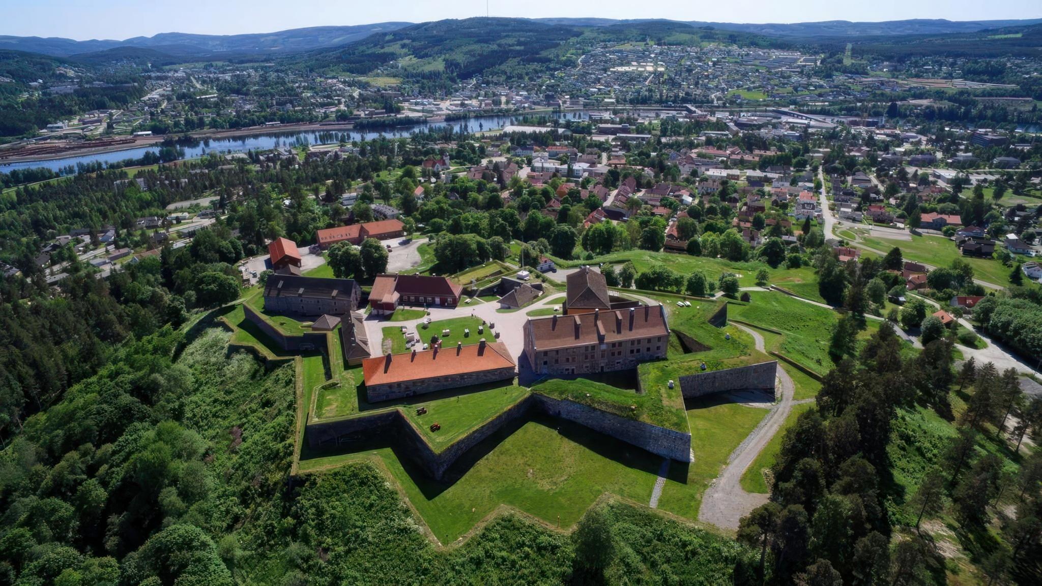 Kongsvinger Festning - Dronebilde