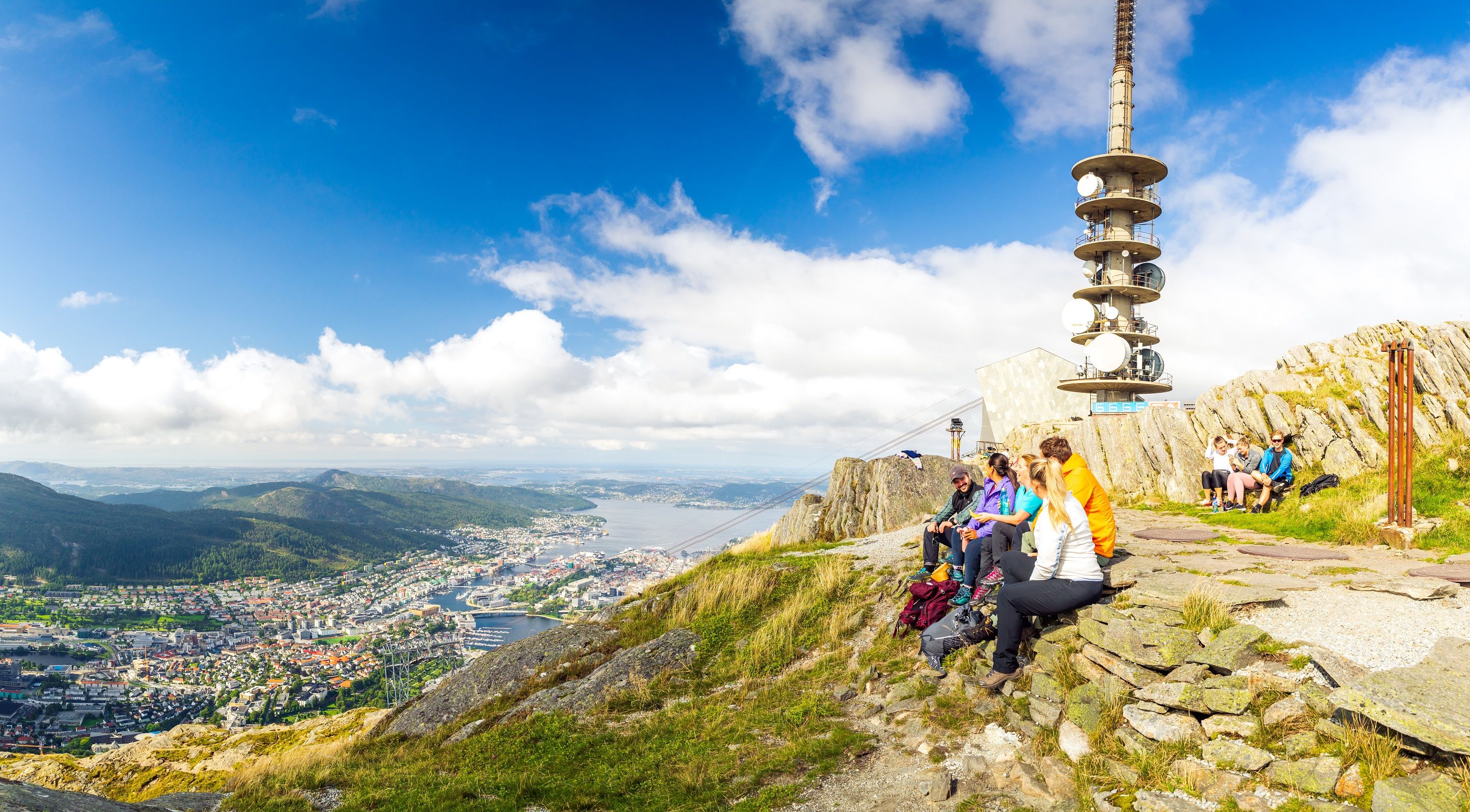 Enjoy the view at the top of Mount Ulriken