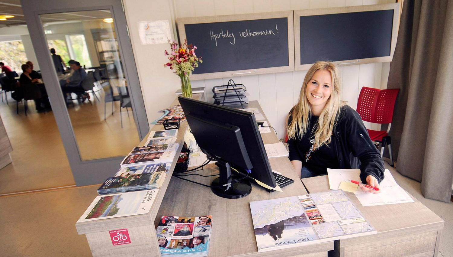 Resepsjonen hotellet /vandrerhejemmet