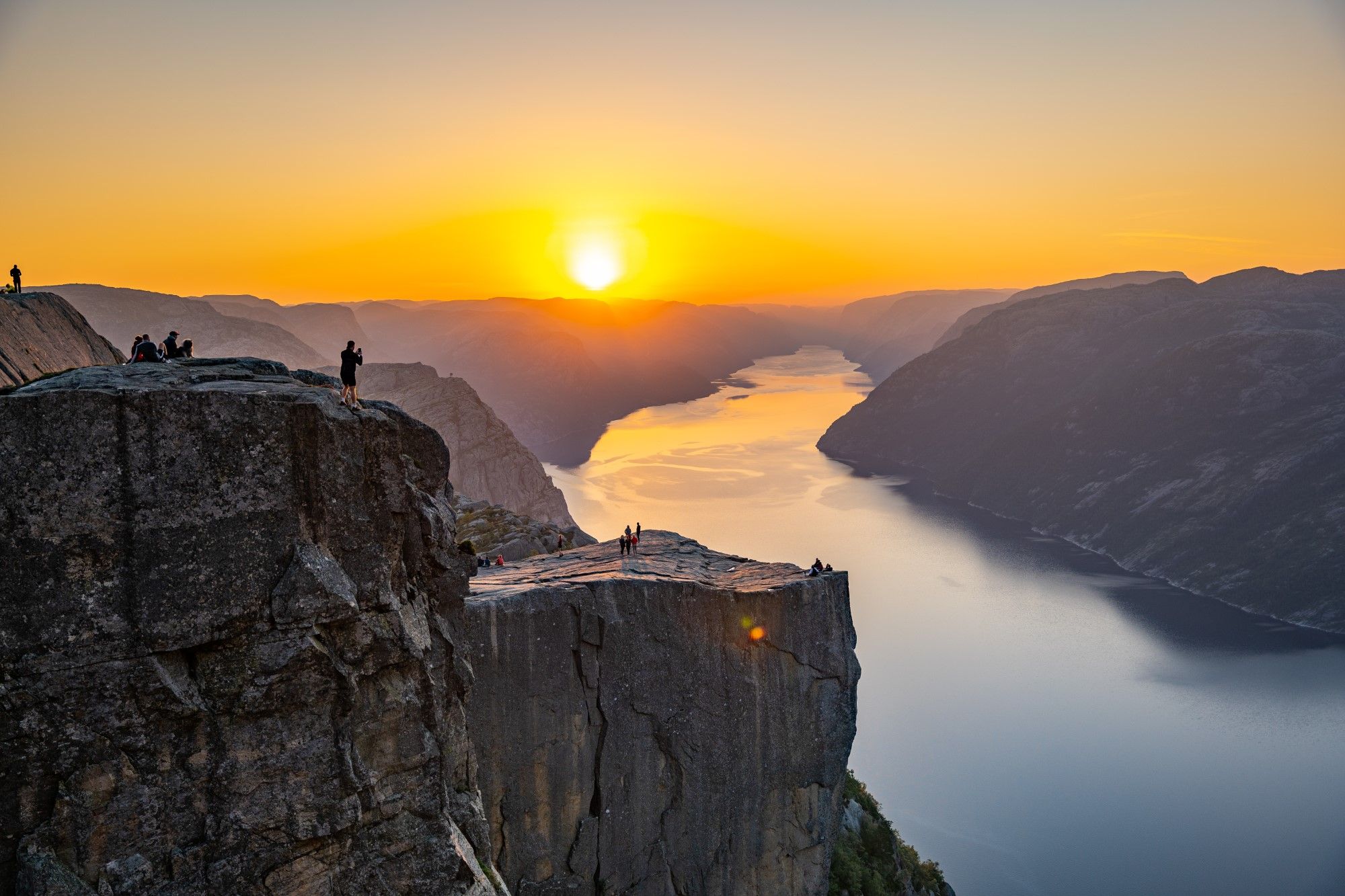 Soloppgang over Lysefjorden