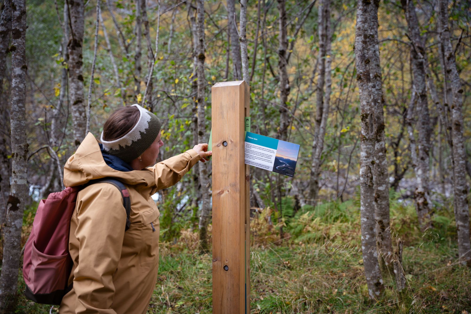 Along the trail, small info points add depth to the experience.
