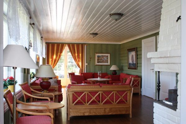 Sofas in the livingroom Yellow House