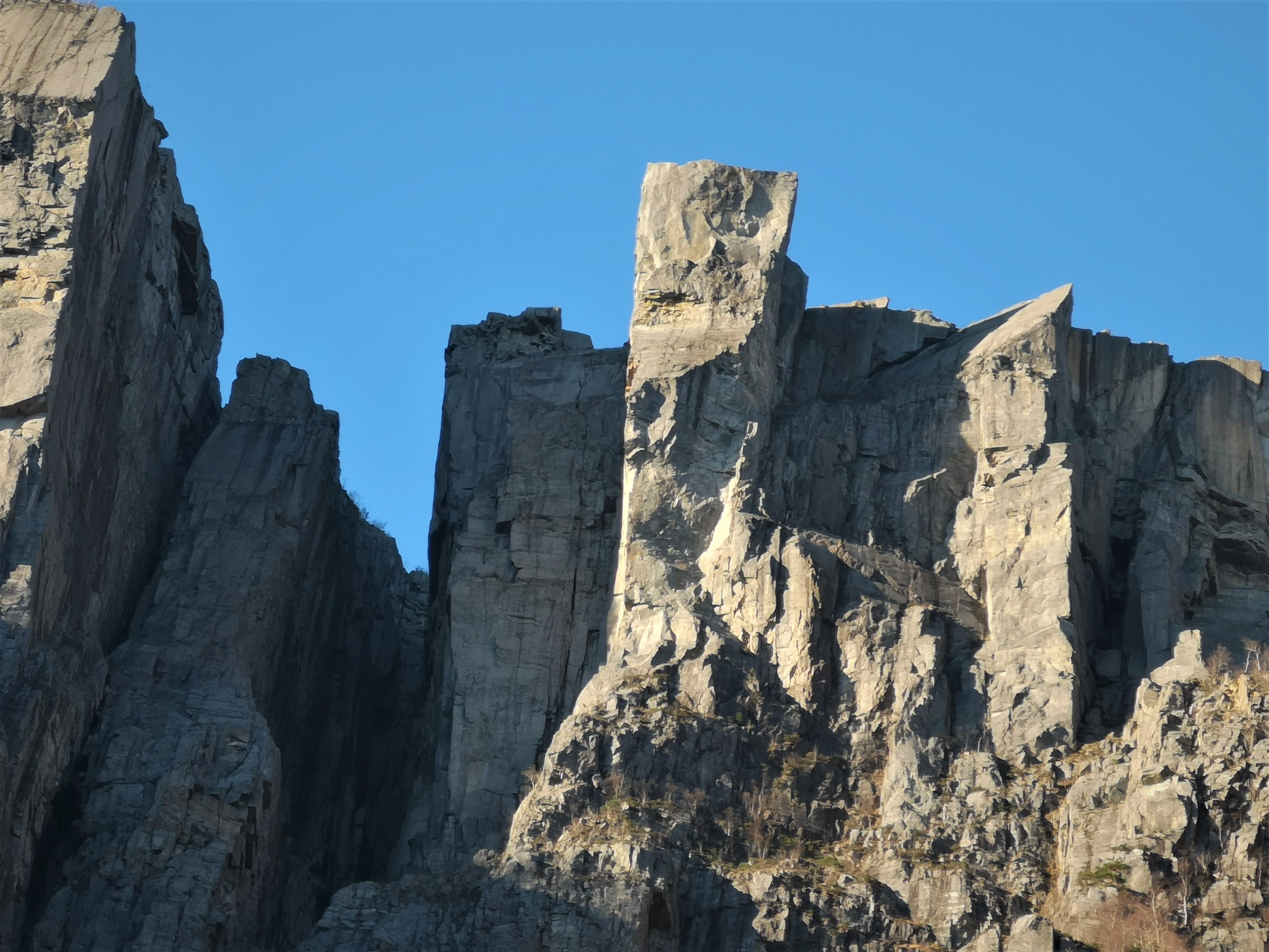Preikestolen as seen from the Lysefjord