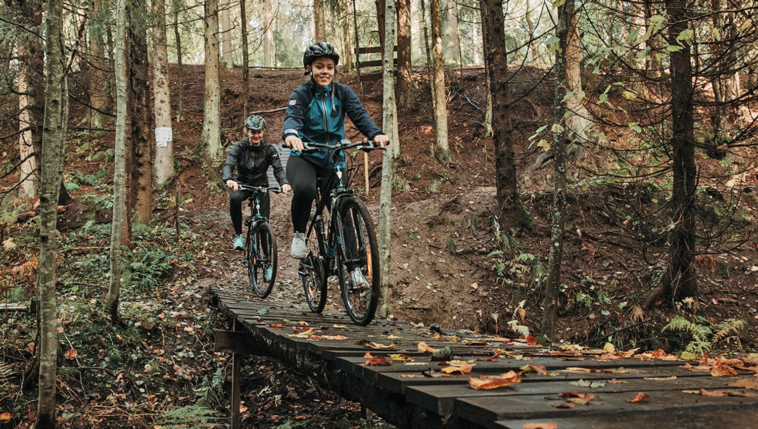 cycle path at the Skien fritidspark