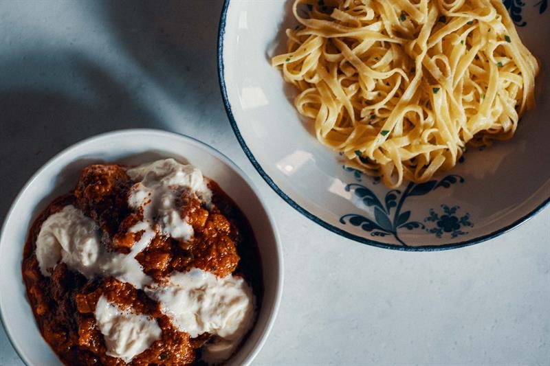 Pasta with sauce