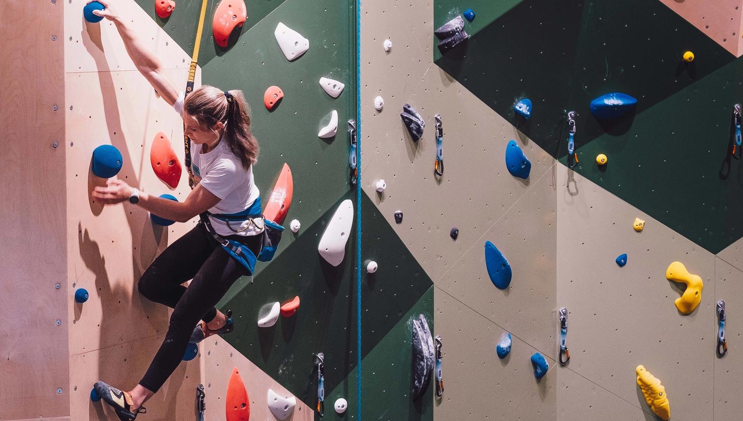 Girl klimbing