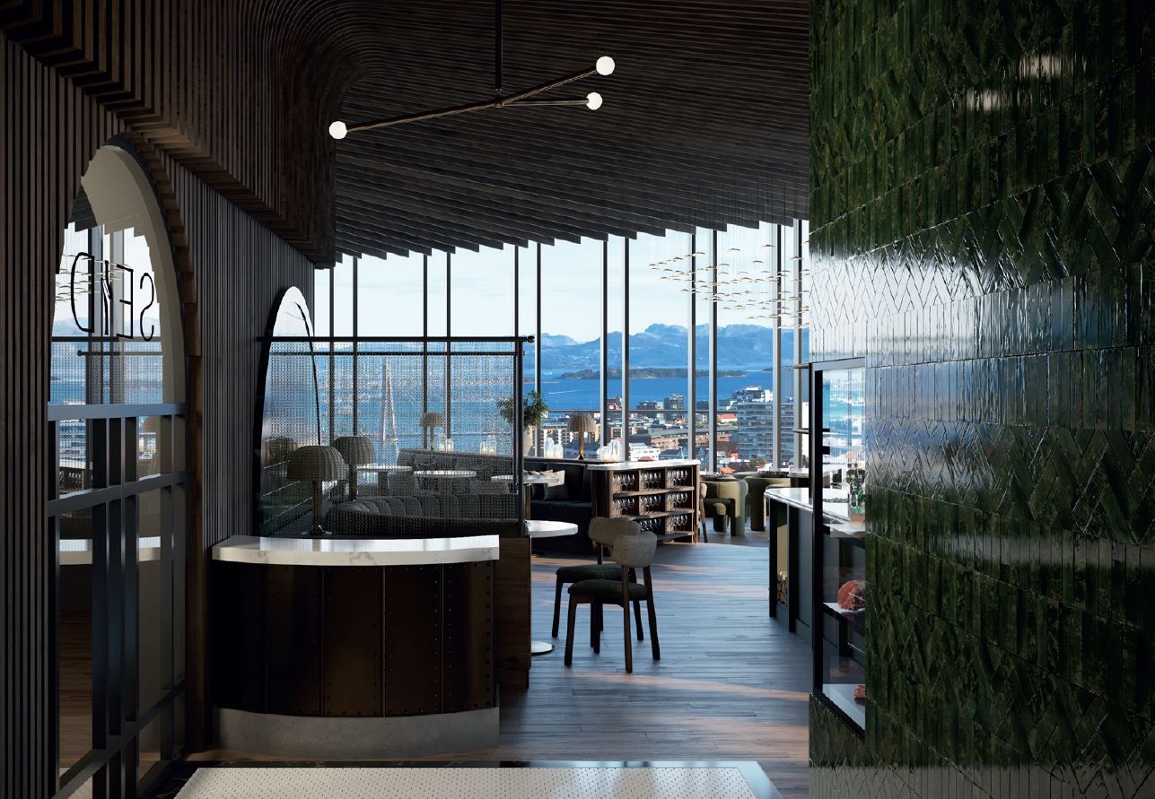 Beautifully decorated restaurant with unique views