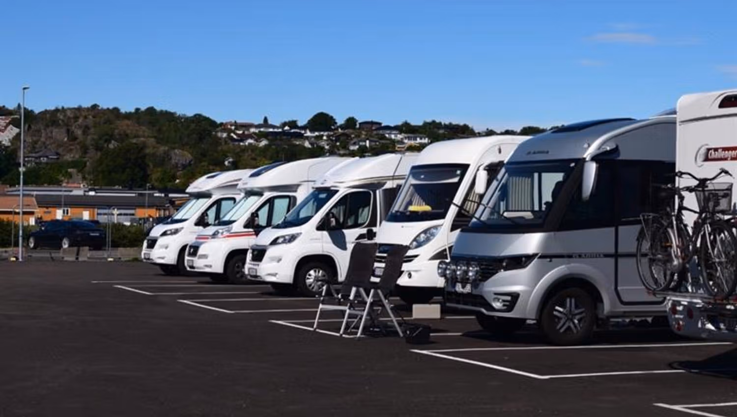 Motorhomes at Solsiden
