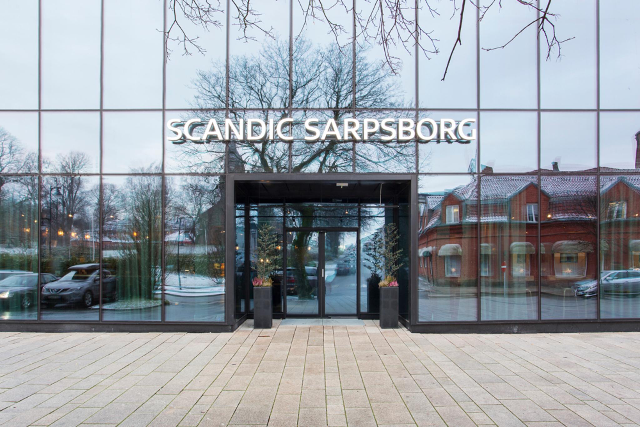 Scandic Sarpsborg- the entrance. Foto.