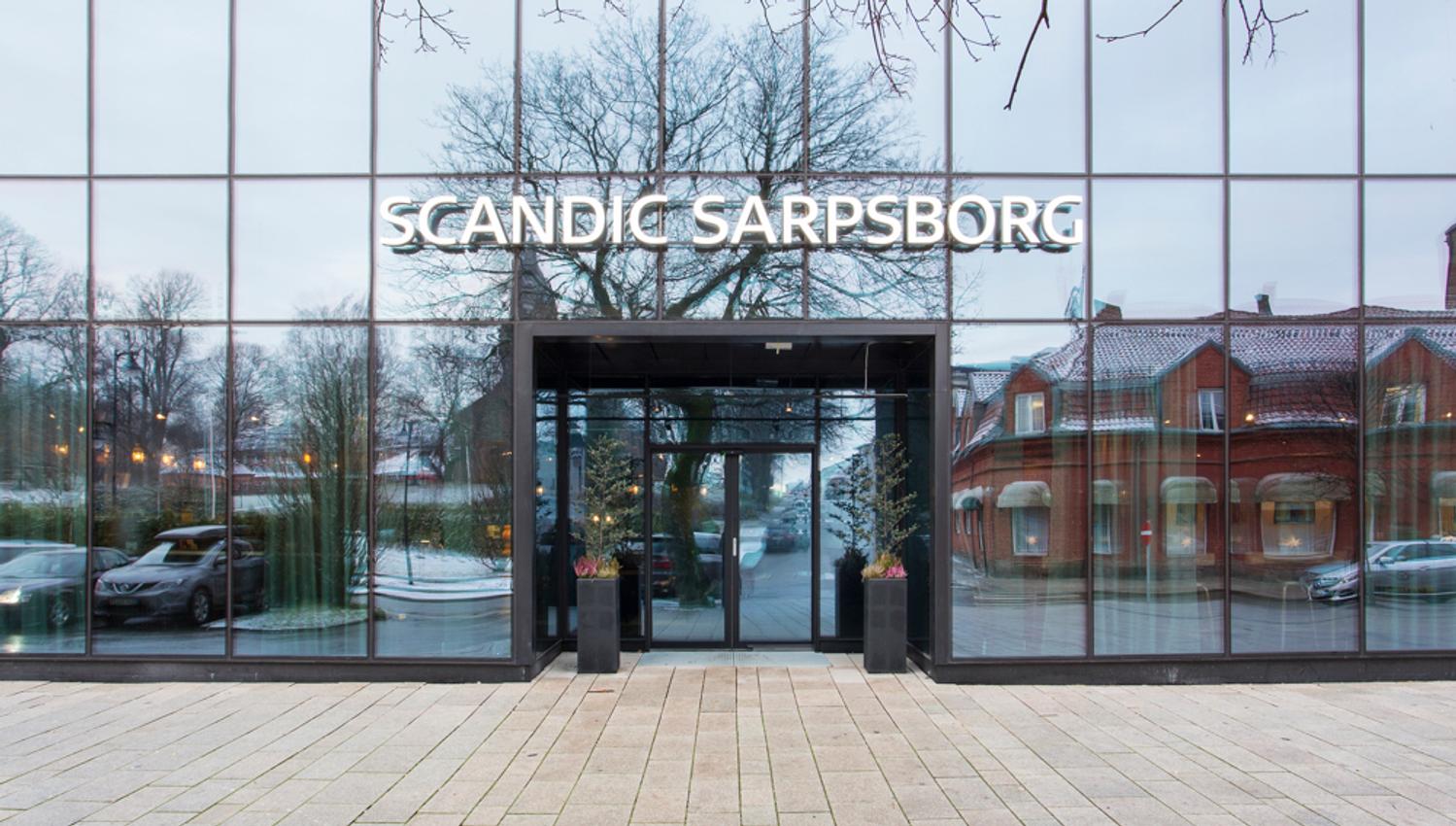 Scandic Sarpsborg- the entrance. Foto.