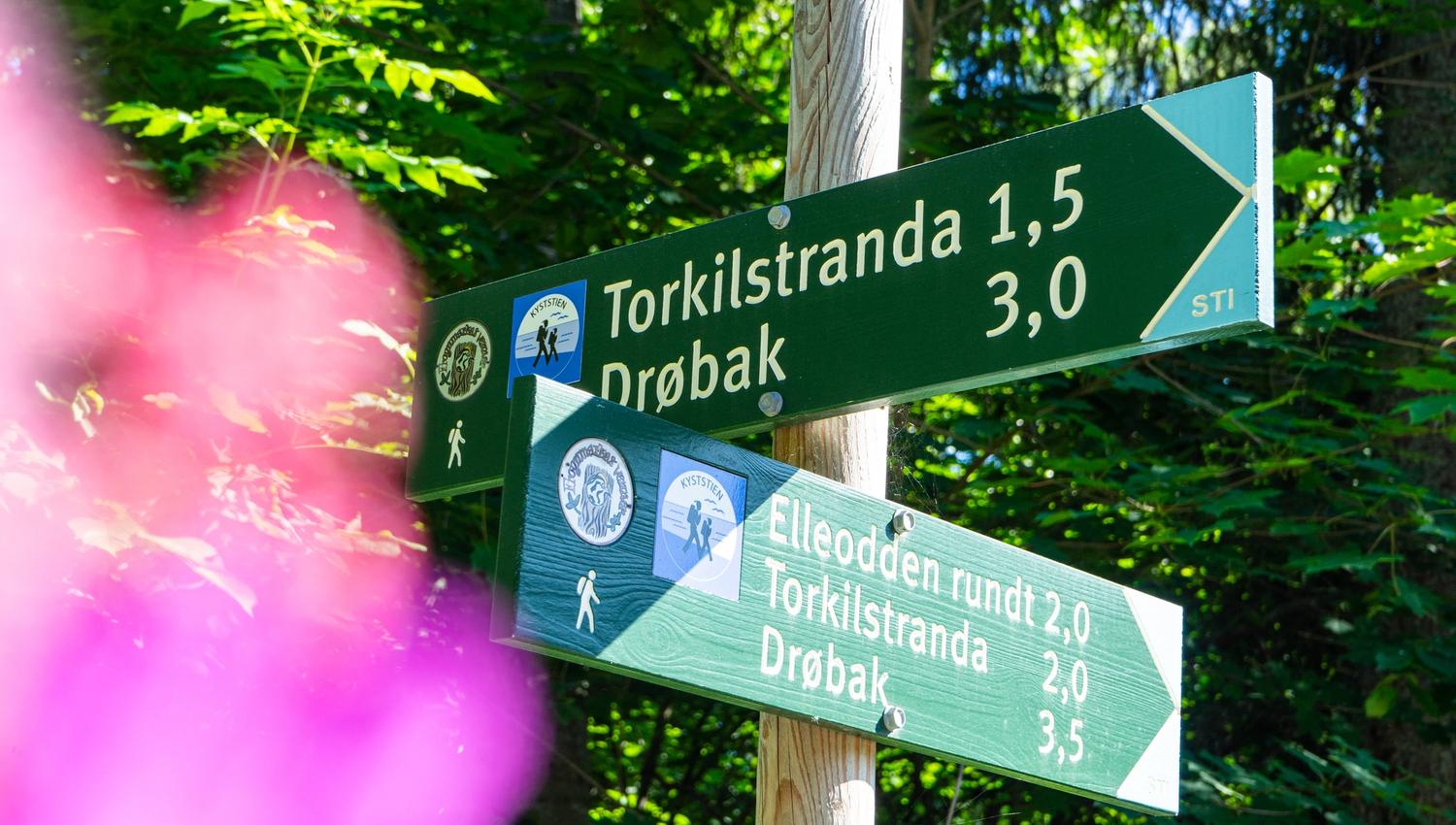 skilt til kyststien