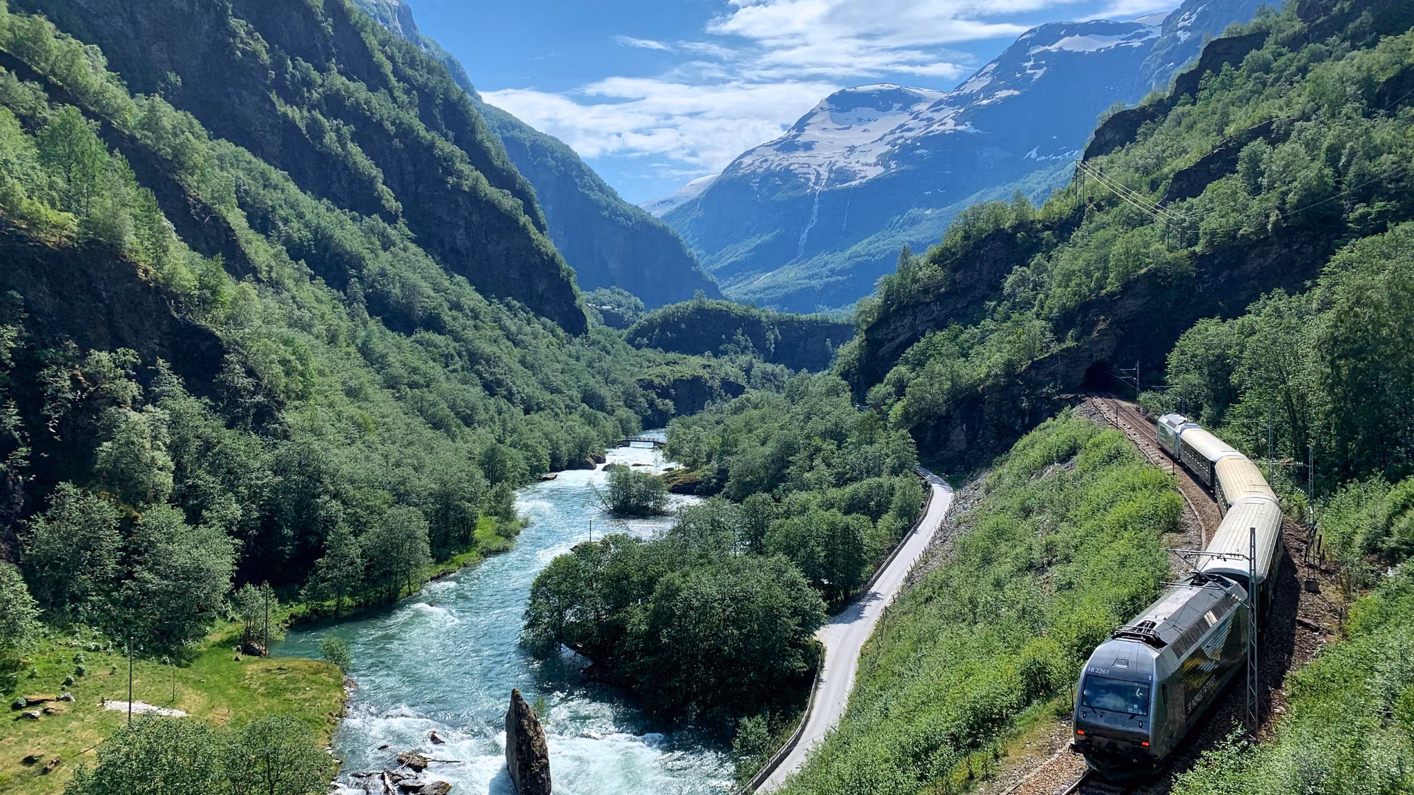 The Flåm Railway in Flåmsdalen
