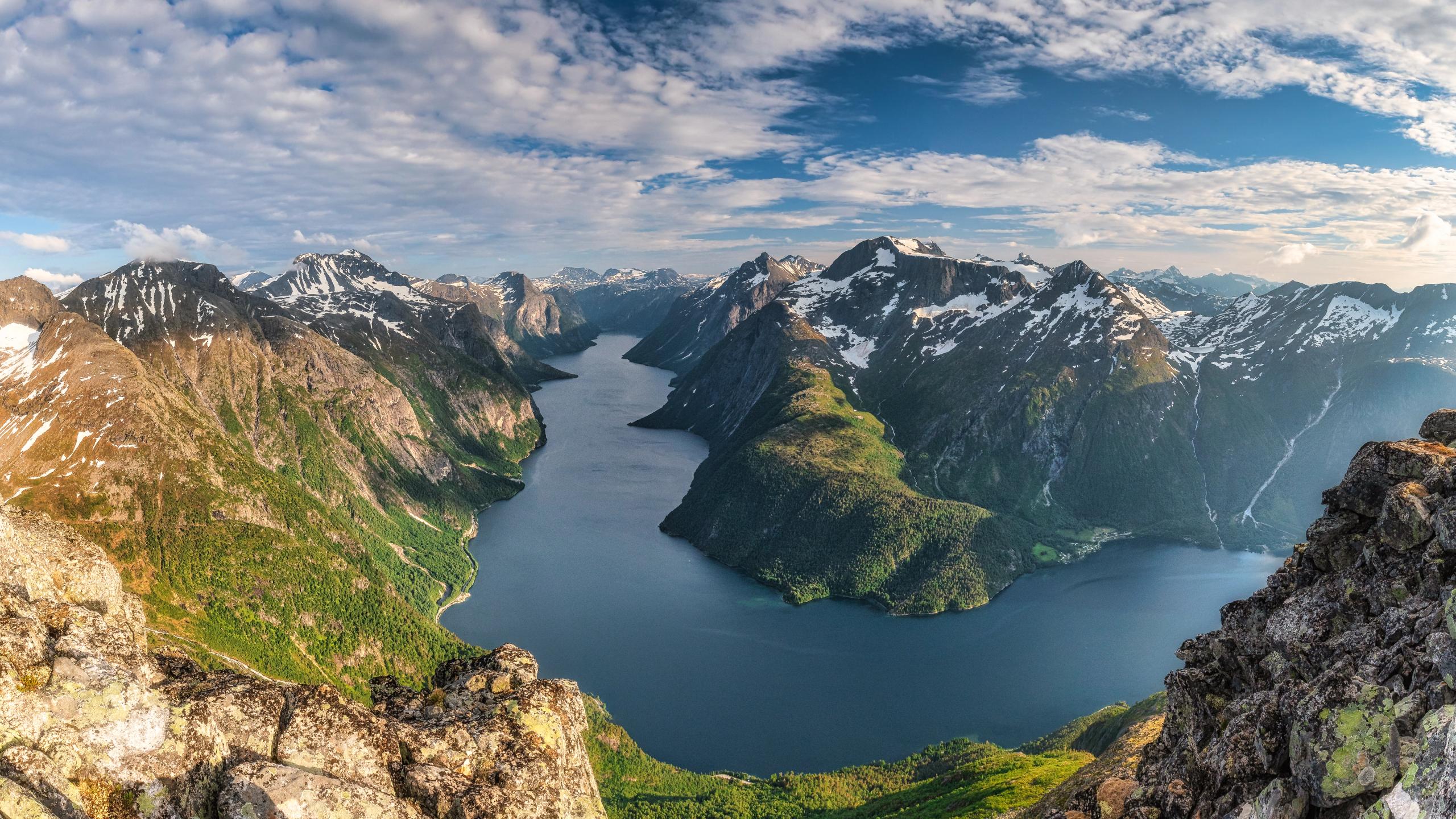A view of lake Eikesdalsvatnet in Molde