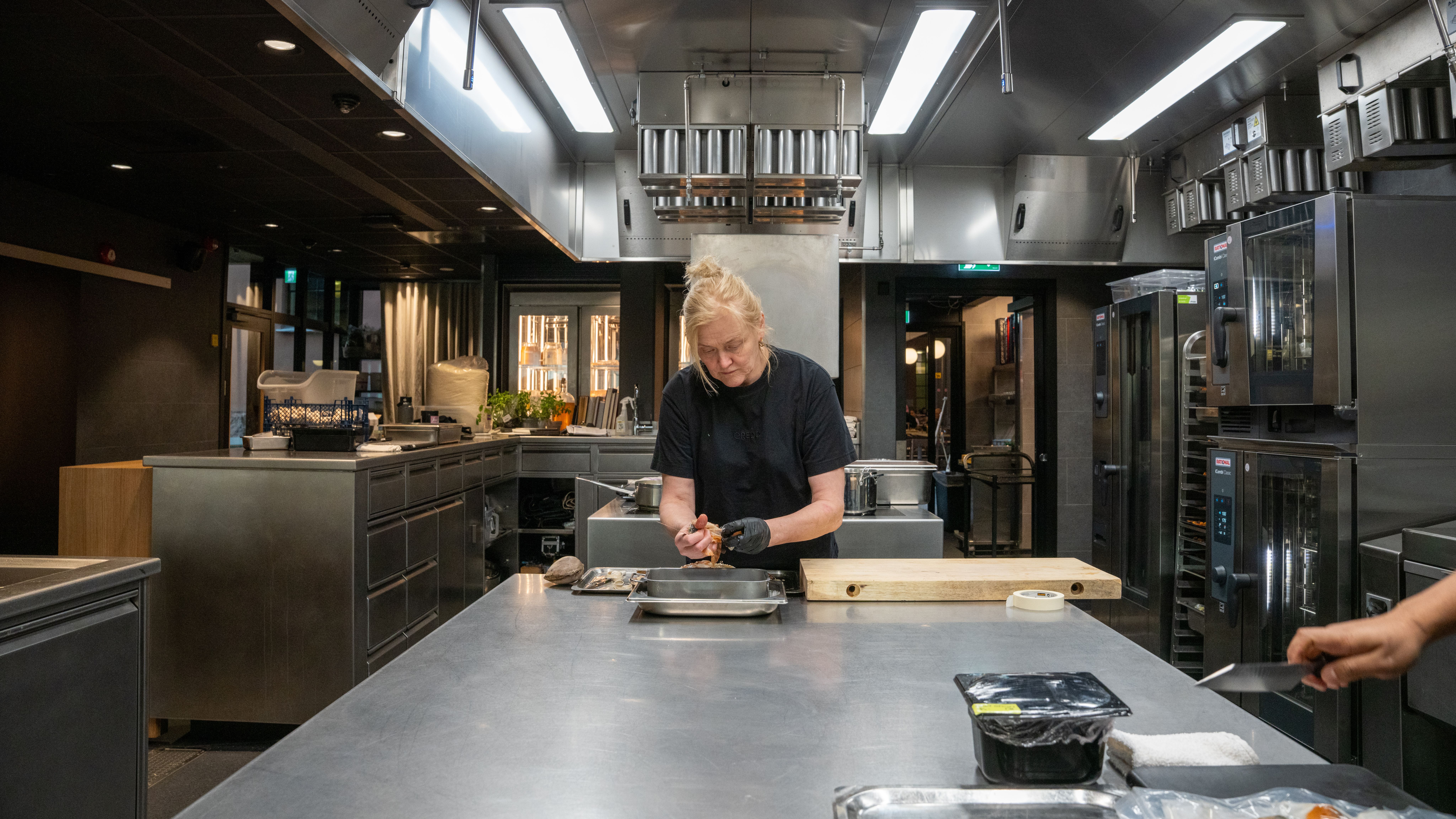 Heidi Bjerkan in the kitchen of the Credo restaurant at The National Library in Oslo