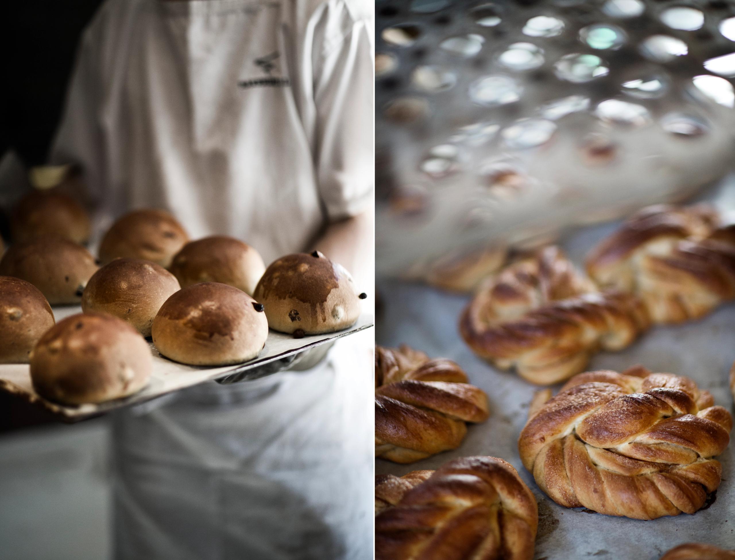 Boller og kanelknuter.
