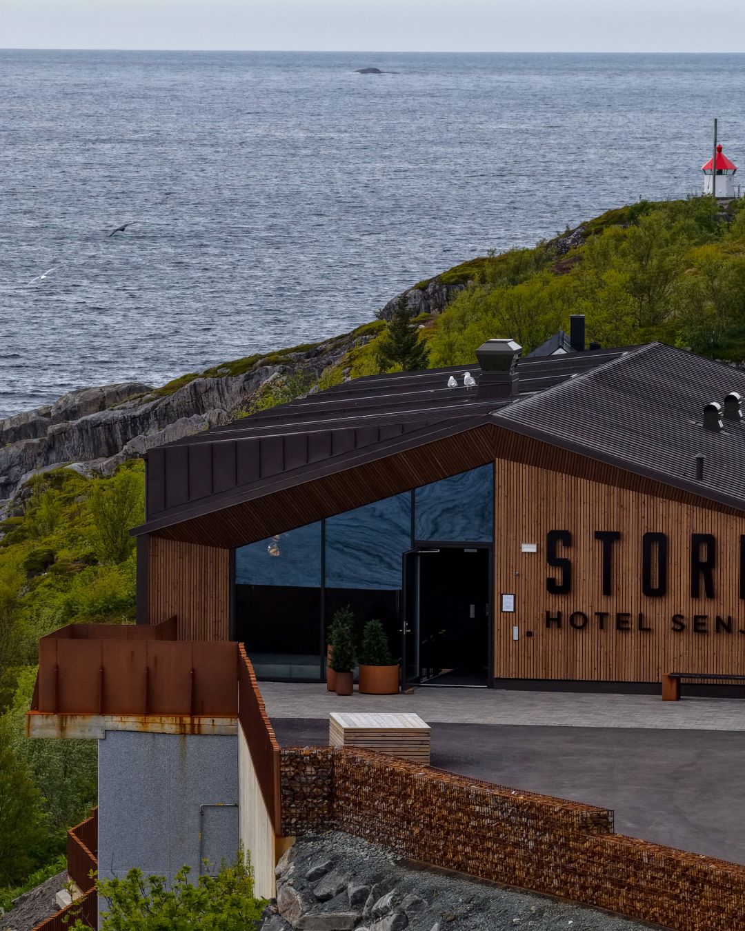 Storm Hotel Overlooking the sea