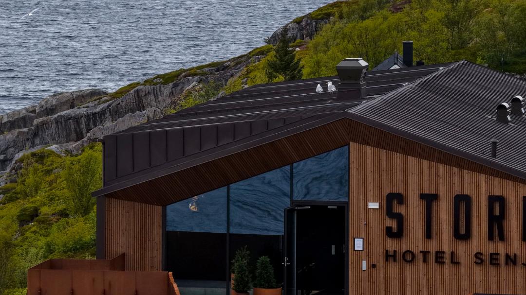 Storm Hotel Overlooking the sea