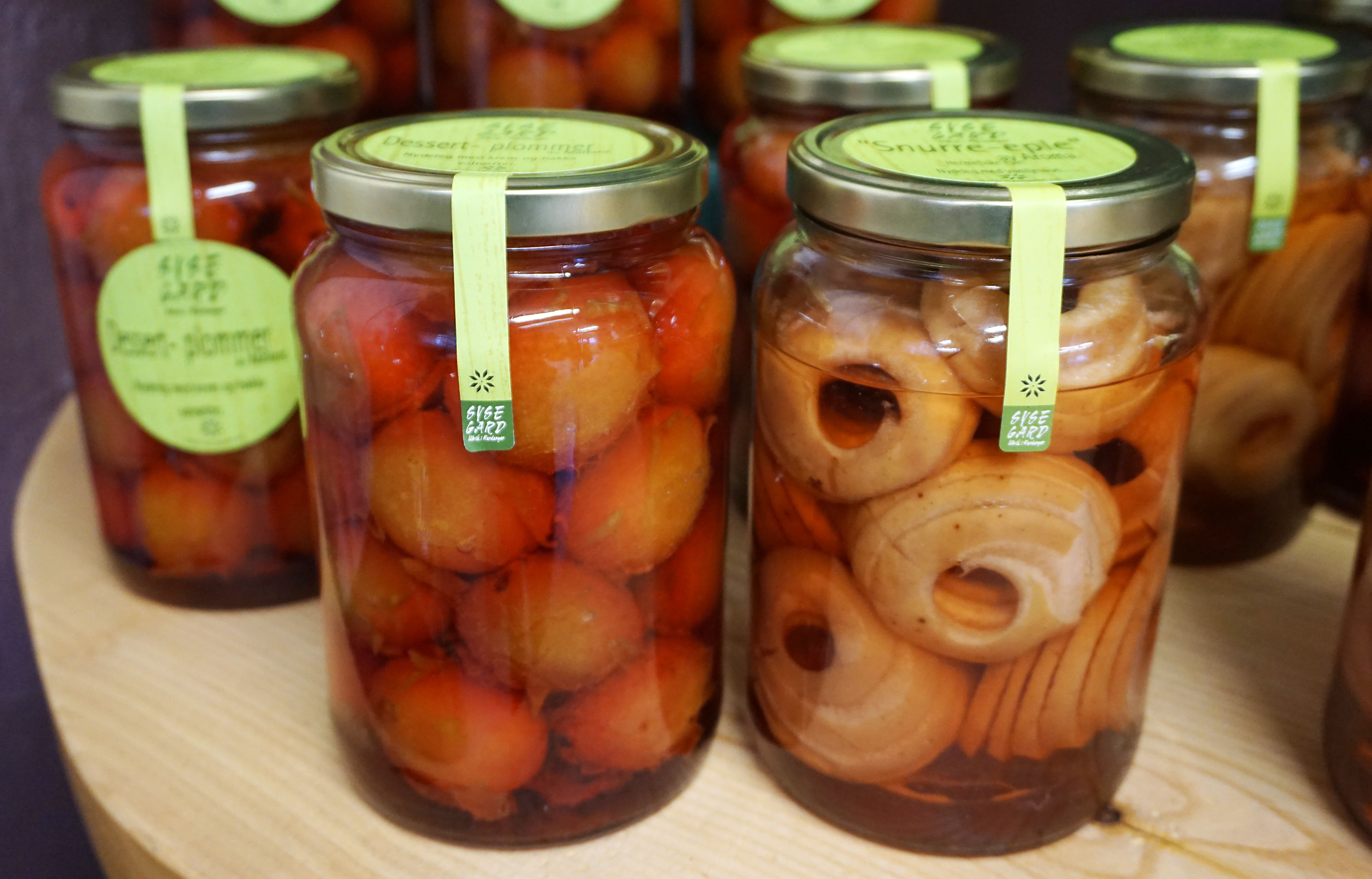Frukt fra Hardanger i glass