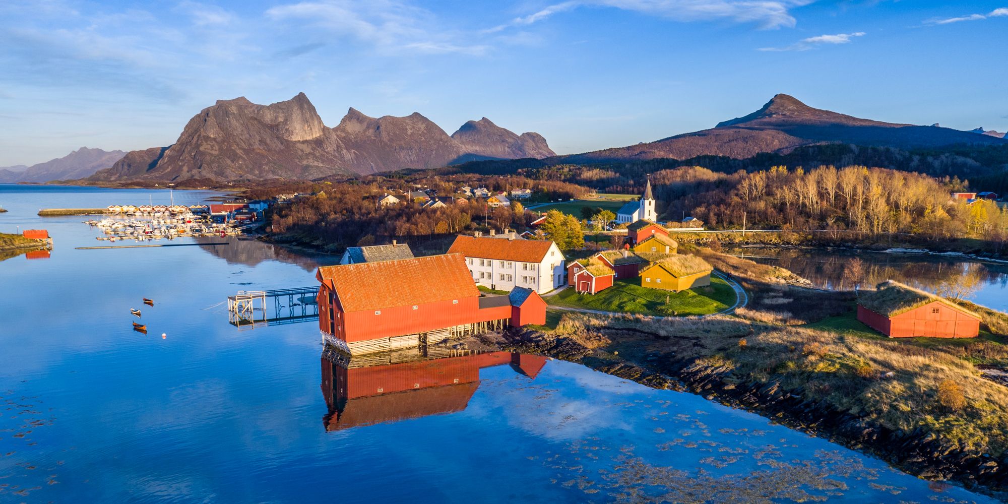 The old trading post at Kjerringøy in Bodø, Northern Norway