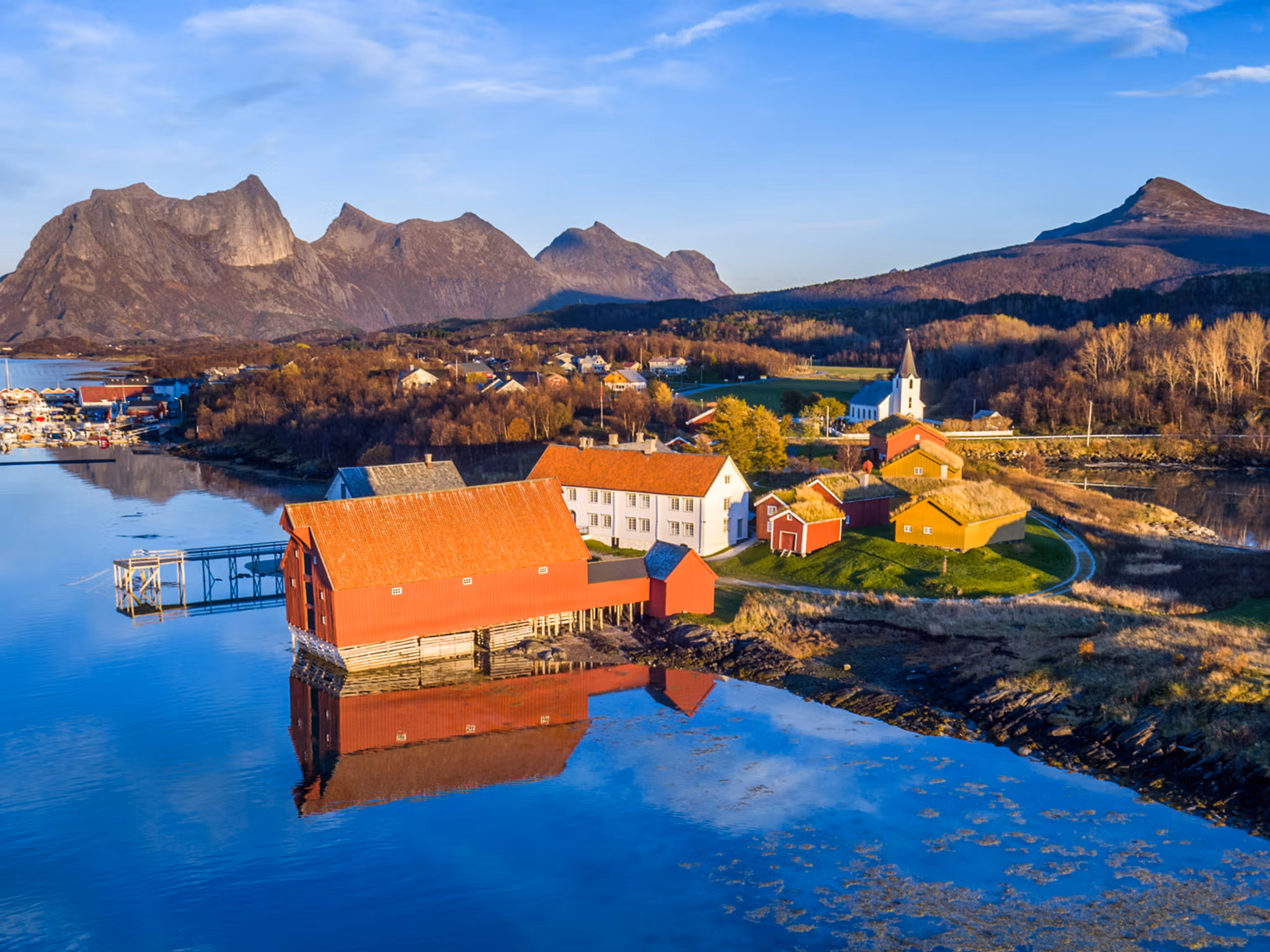 The old trading post at Kjerringøy in Bodø, Northern Norway