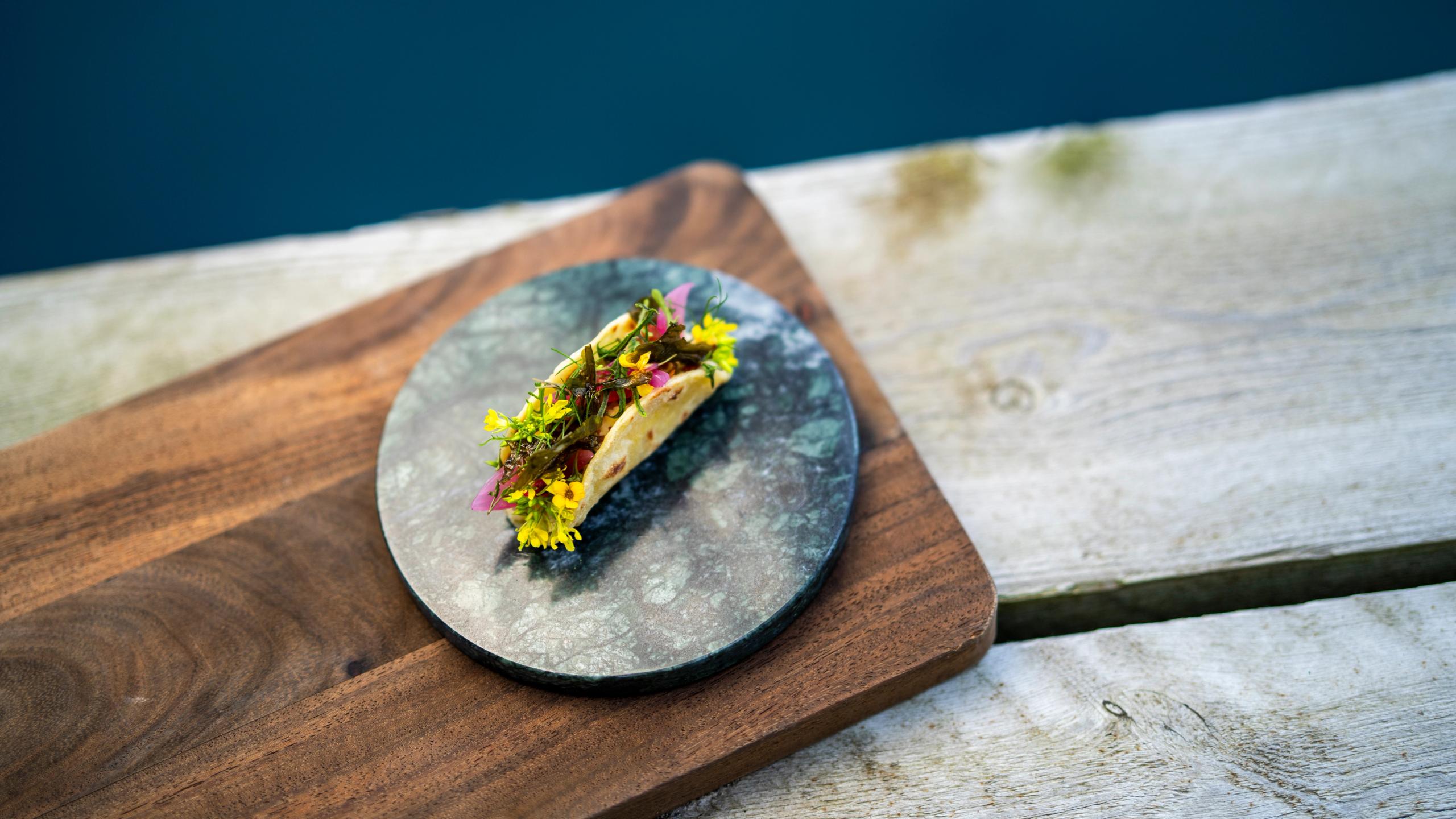 Taco with stockfish