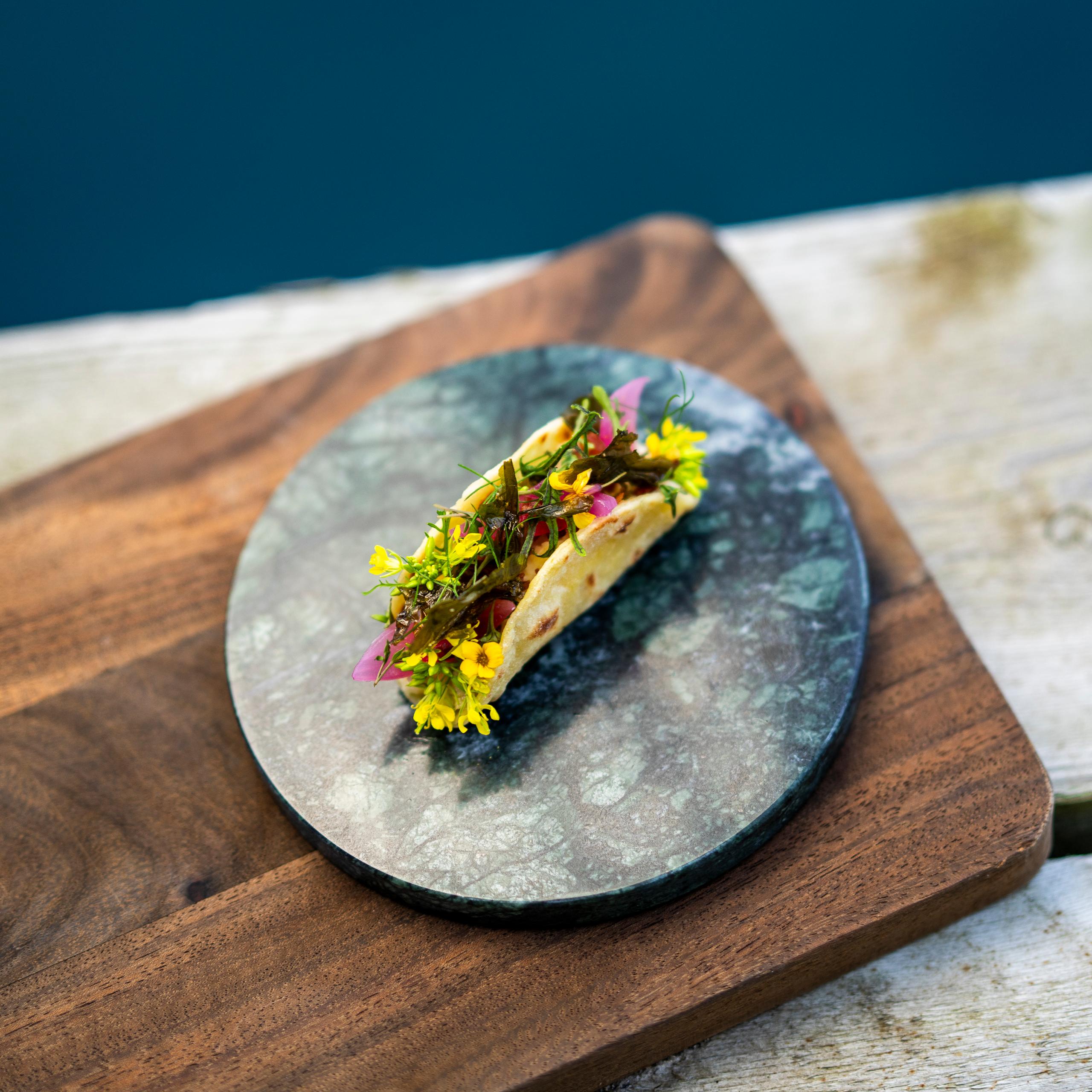 Taco with stockfish