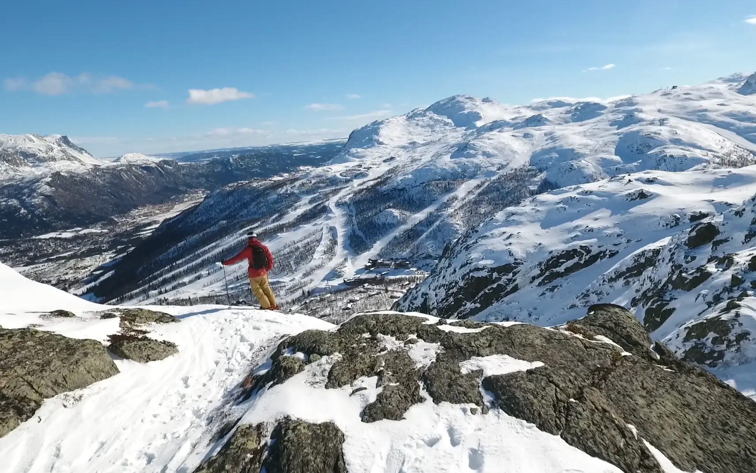 Alpine skiing in Hemsedal, Eastern Norway